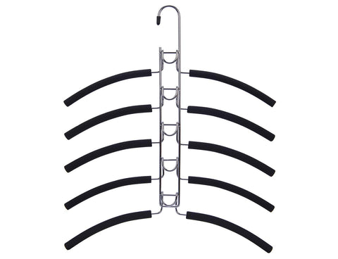 Nature Smile no-shoulder-bump hangers in a 4-pack keep garments secure and scratch-free.