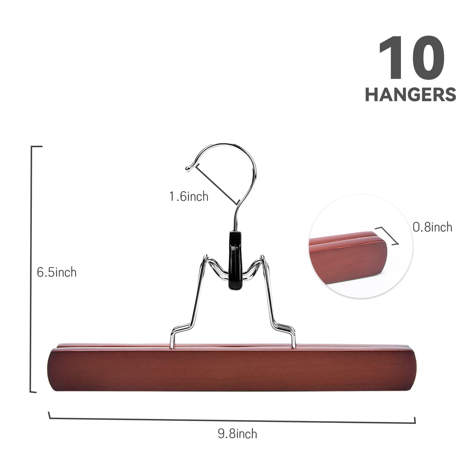 Nature Smile non-slip grip hangers with velvet lining keep garments securely in place.