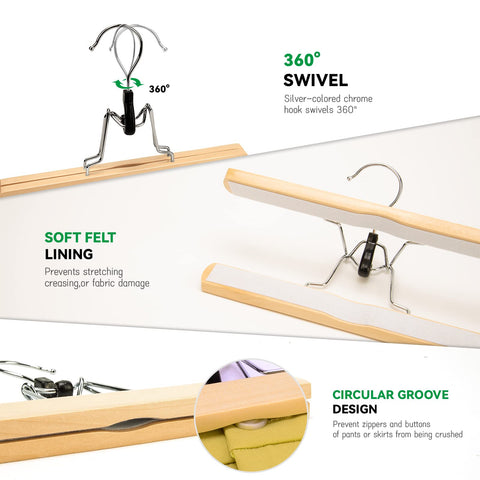 Nature Smile pants and skirts hanger ideal for daily outfits