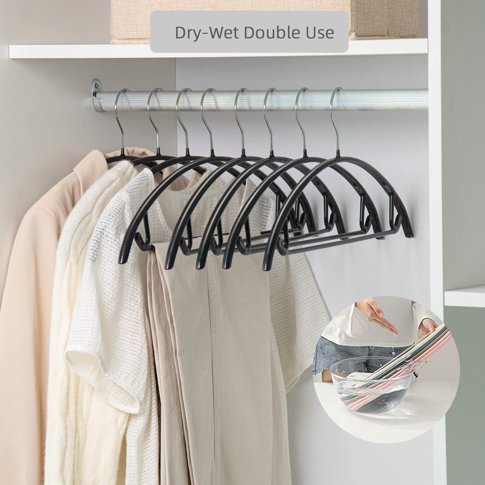 Nature Smile scarf belt hanger keeps accessories neatly arranged.