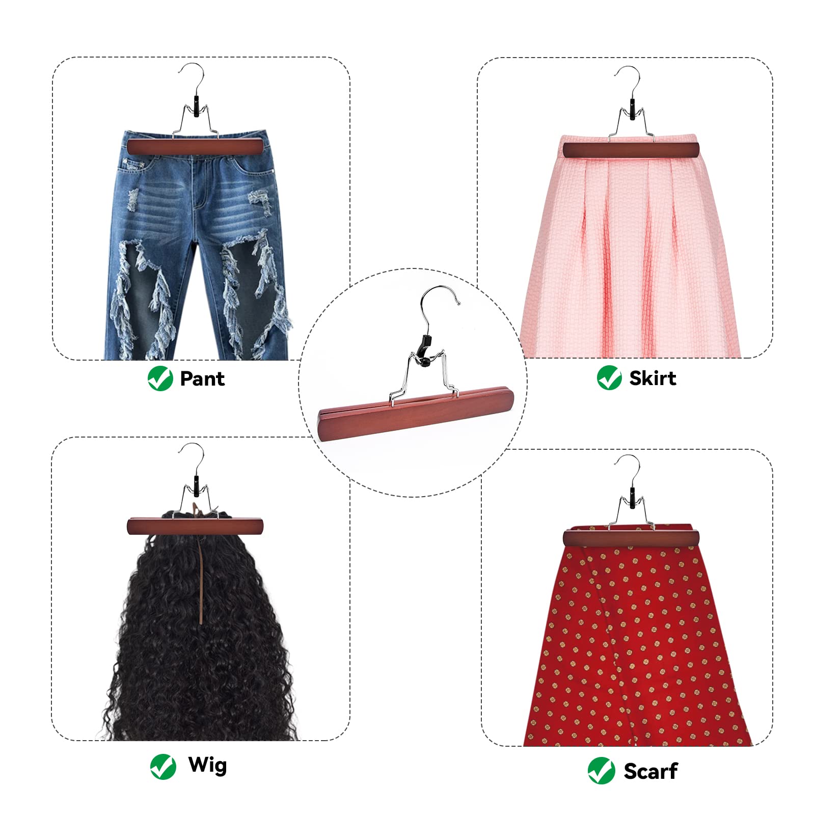 Nature Smile slim-profile closet hangers save space and reduce closet clutter.