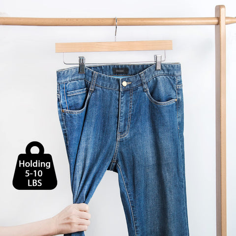 Nature Smile natural color hangers offer durable closet organization
