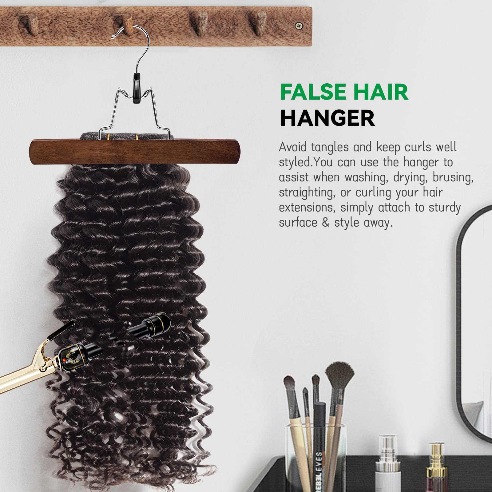 Nature Smile space-saving wooden hangers with slim profile for compact closets