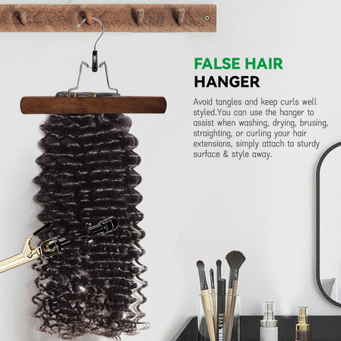 Nature Smile space-saving wooden hangers with slim profile for compact closets