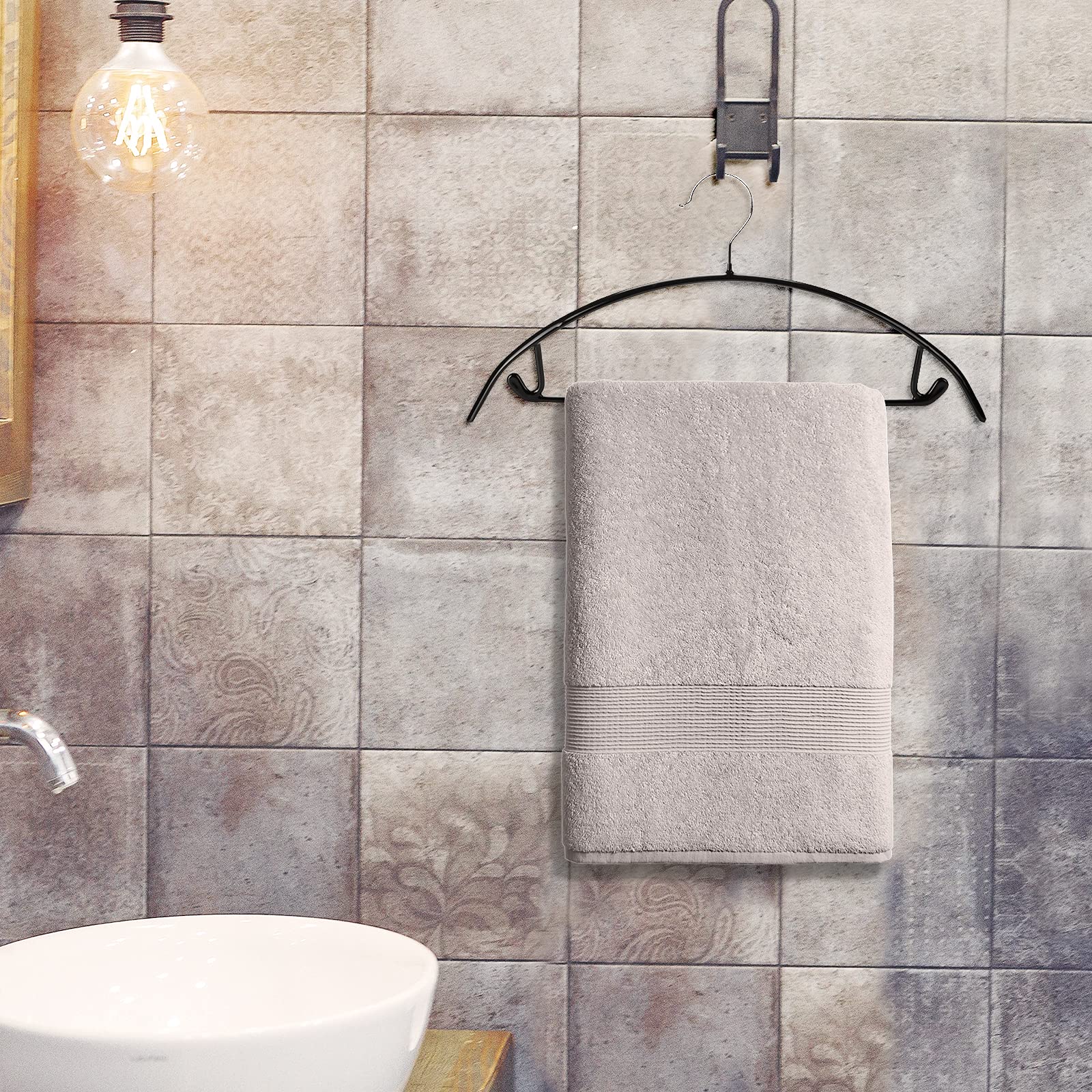 Nature Smile standard-rod hanger fits most closets.
