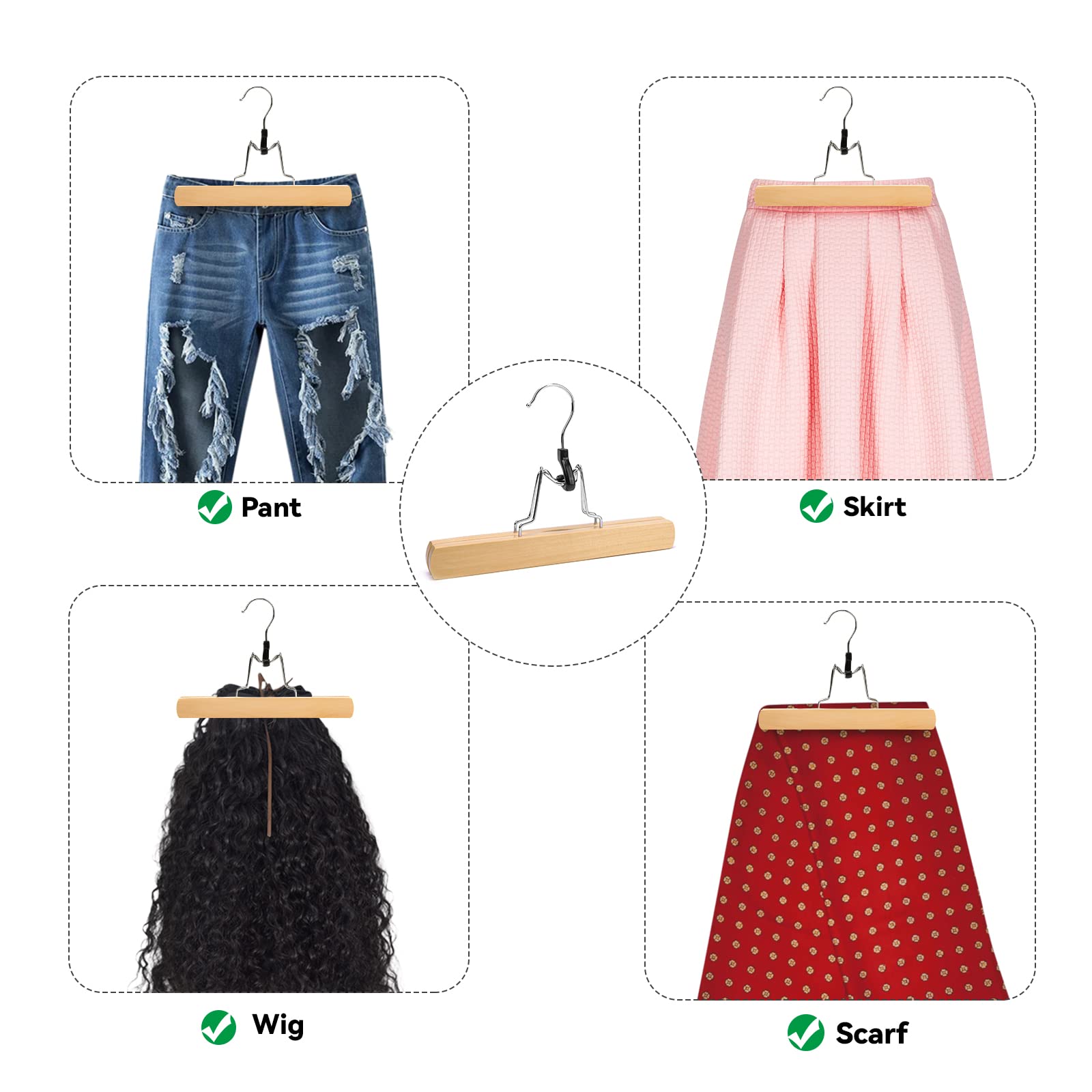 Nature Smile wig and maxi hanger supports long garments