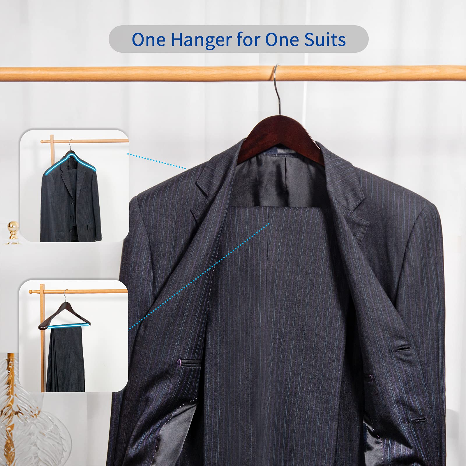Nature Smile women's short-design hanger suitable for petite garments