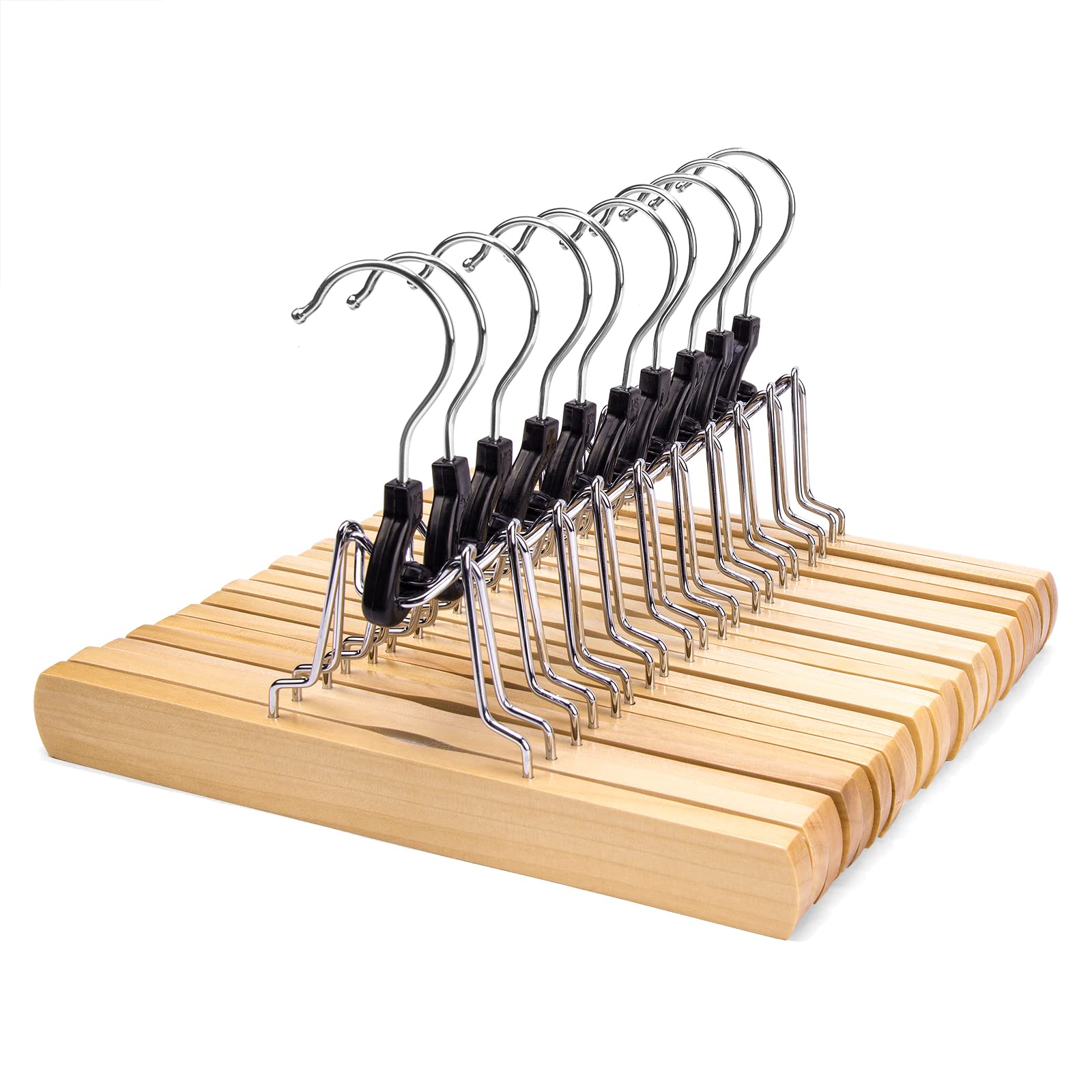 Nature Smile wooden hanger with solid wood for durable closet organization
