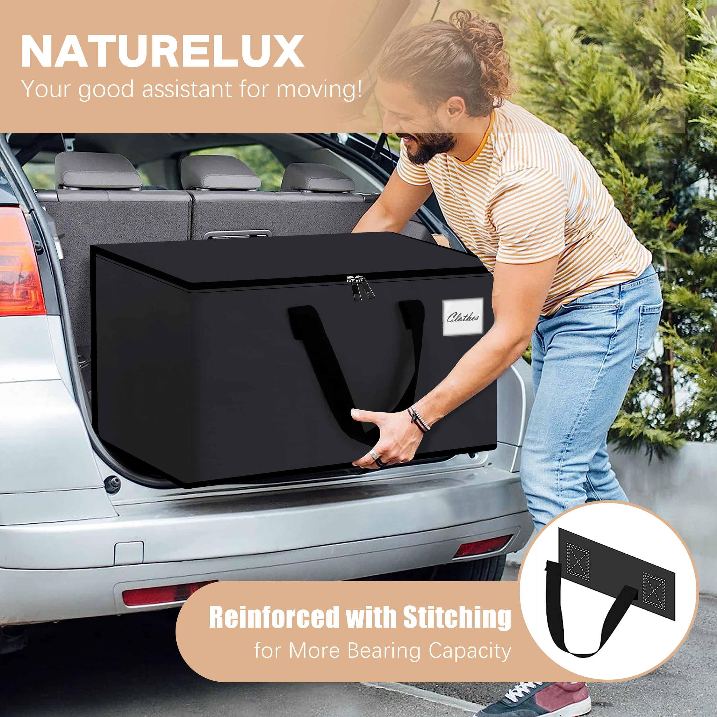NatureLux versatile tote bags suitable for storage, camping gear, and seasonal packing.