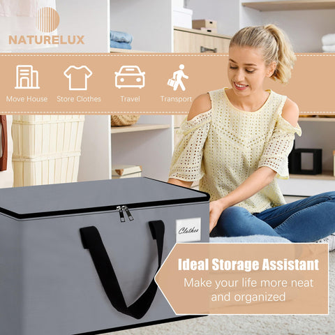 NatureLux reinforced handles support up to 65 pounds for secure transport.