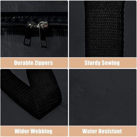 NatureLux waterproof woven fabric protects contents from moisture.