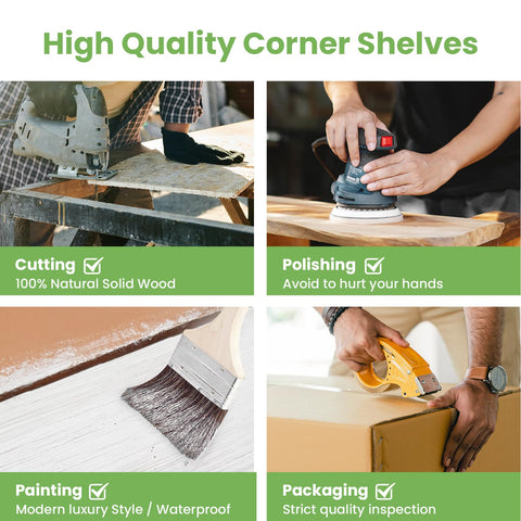NATURE'S SOURCE includes three shelves with brackets and hardware for quick installation.