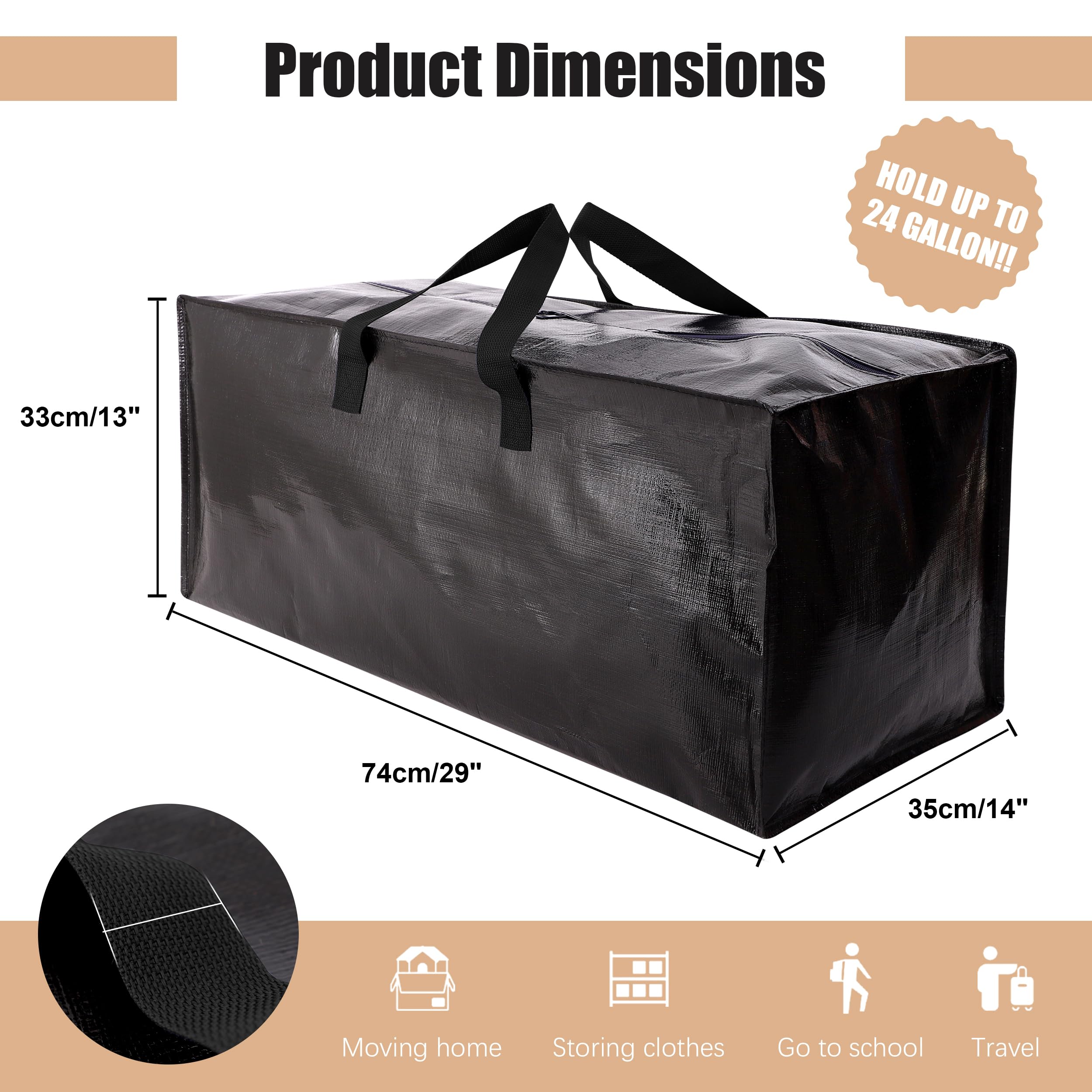 NATURELUX bag made of water-resistant material protecting contents.