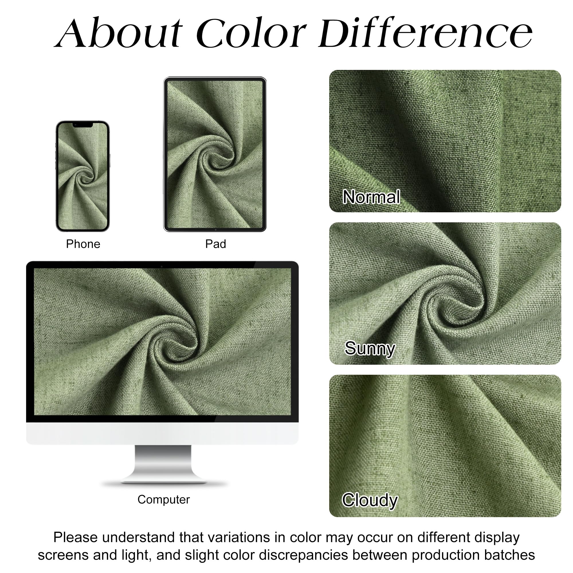 Naturoom Sage Green Shower Curtain reinforced-header design aids quick installation