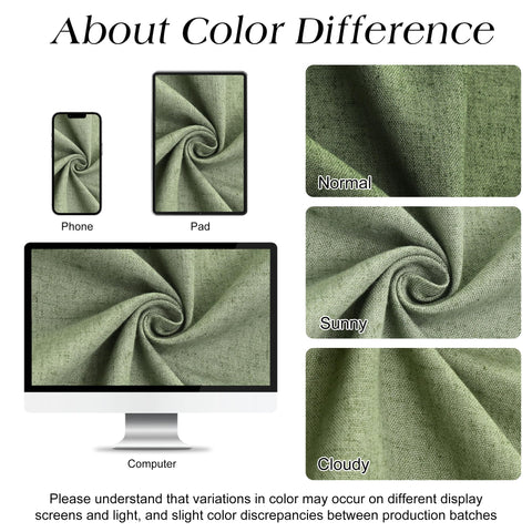 Naturoom Sage Green Shower Curtain reinforced-header design aids quick installation