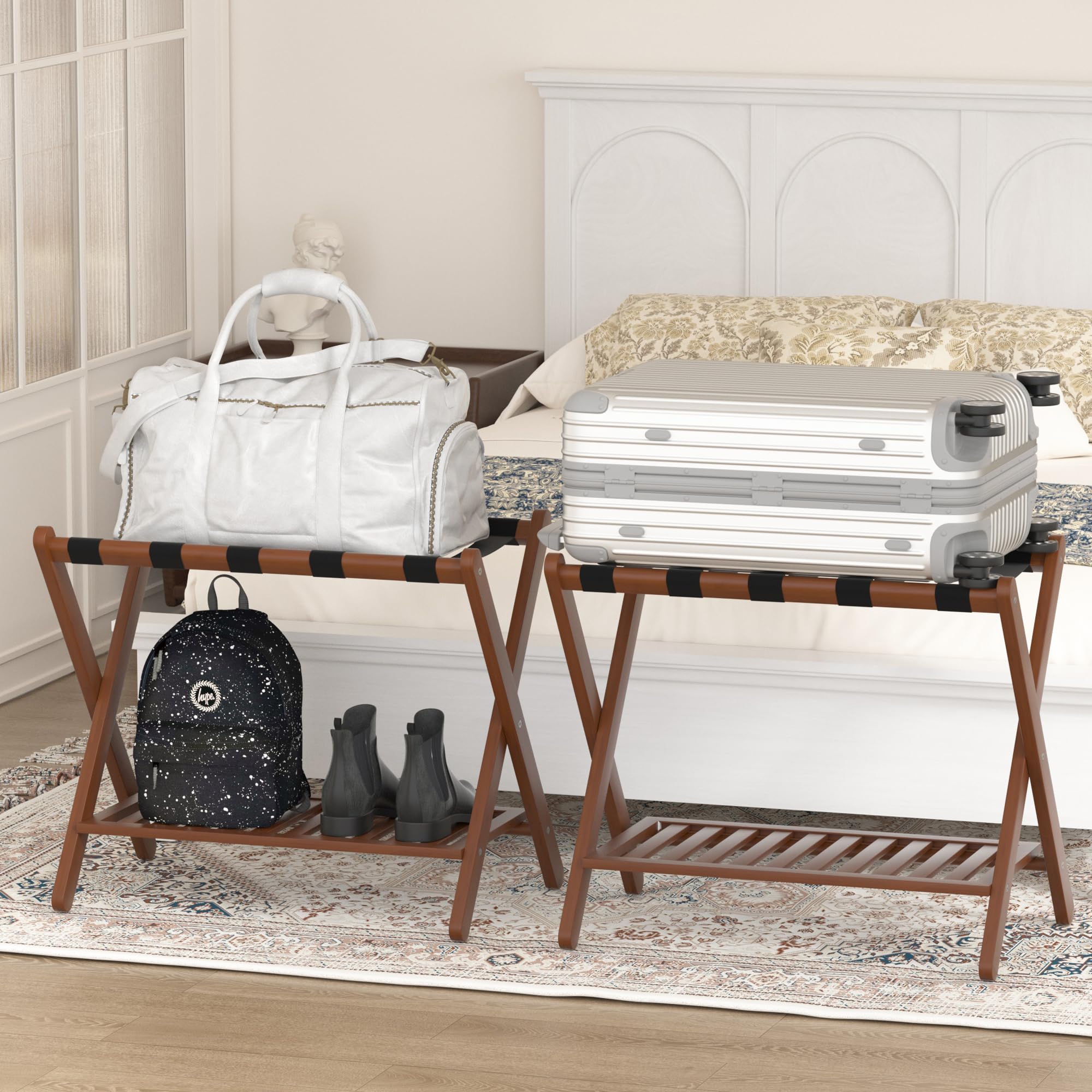 Natuvite foldable design makes setup quick and convenient for guests.