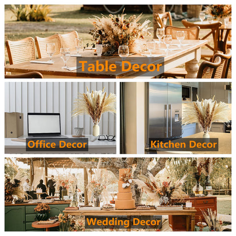 Naunauya tall pampas grass for table centerpieces and wall accents.