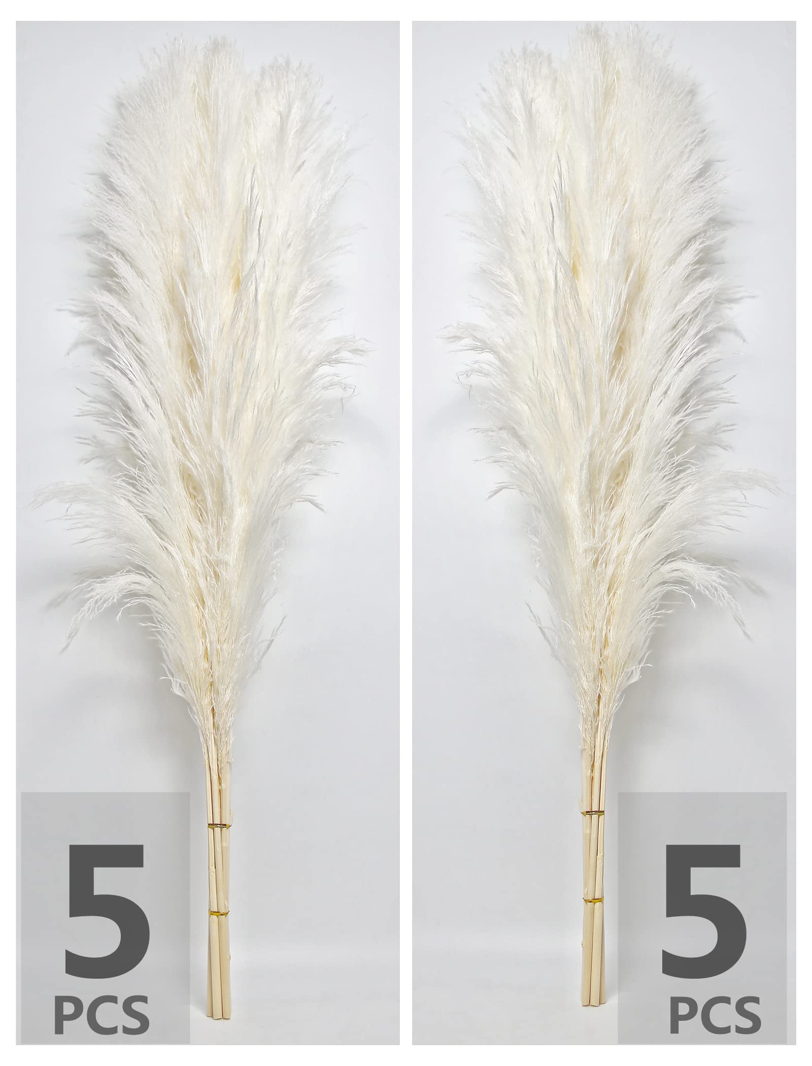 Naunauya fluffy pampas grass for boho wedding and centerpiece arrangements.