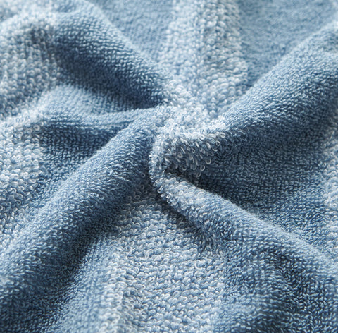 Nautica Oak Lake Blue washcloth folded, ideal for routine cleansing.
