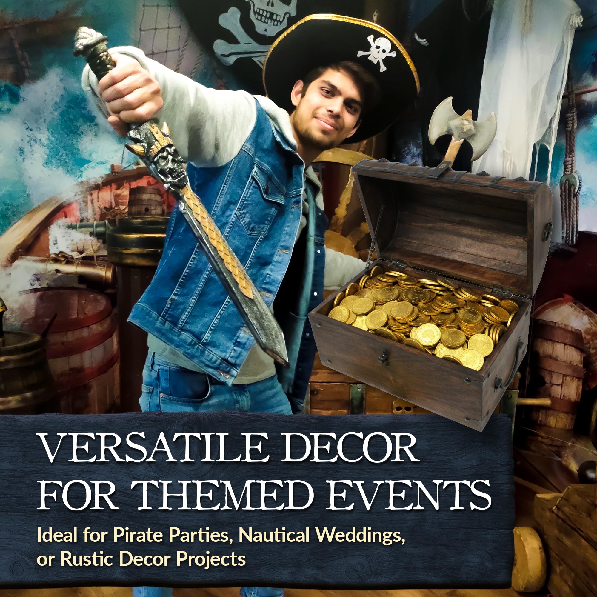 Nautical Cove classroom display with chest, organizes prizes and keepsakes neatly.
