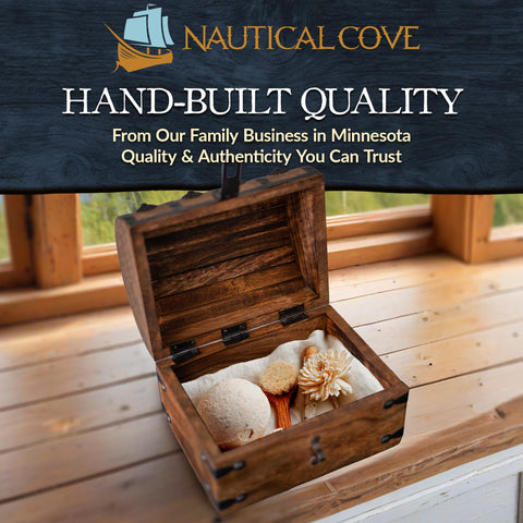 Nautical Cove handmade chest detail highlights artisan craft