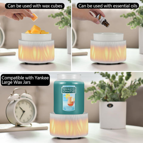 Nawaza removable dish wax warmer for easy cleaning and quick scenting.
