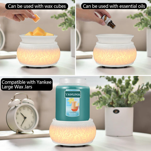 Nawaza safe electric candle warmer ensures flame-free use.