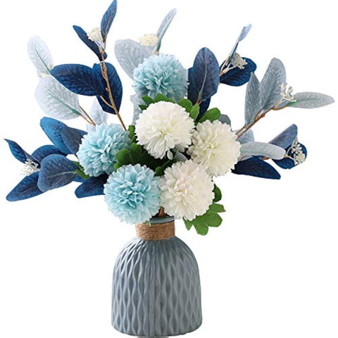 NAWEIDA artificial hydrangea in ceramic vase for elegant centerpieces