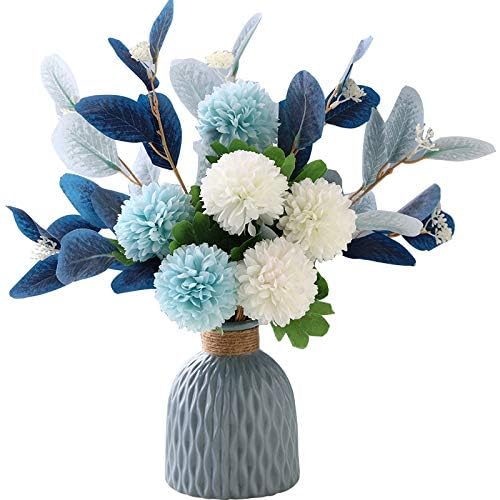 NAWEIDA faux hydrangea arrangement enhances dining table decor