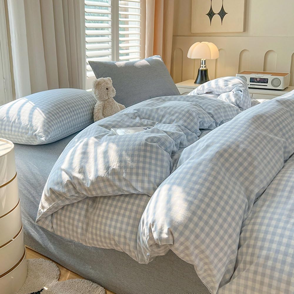 Nayoroom pillow shams paired with duvet cover for easy bed setup