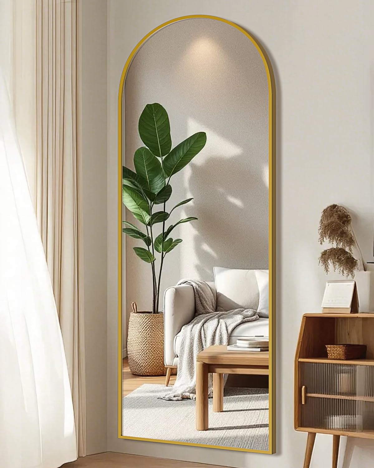 NBGV full-length mirror with stand gold frame suits bedrooms