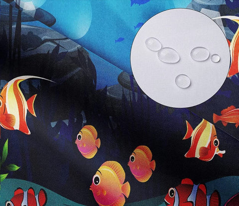 NBVKO toilet lid cover in ocean motif completes cohesive decor