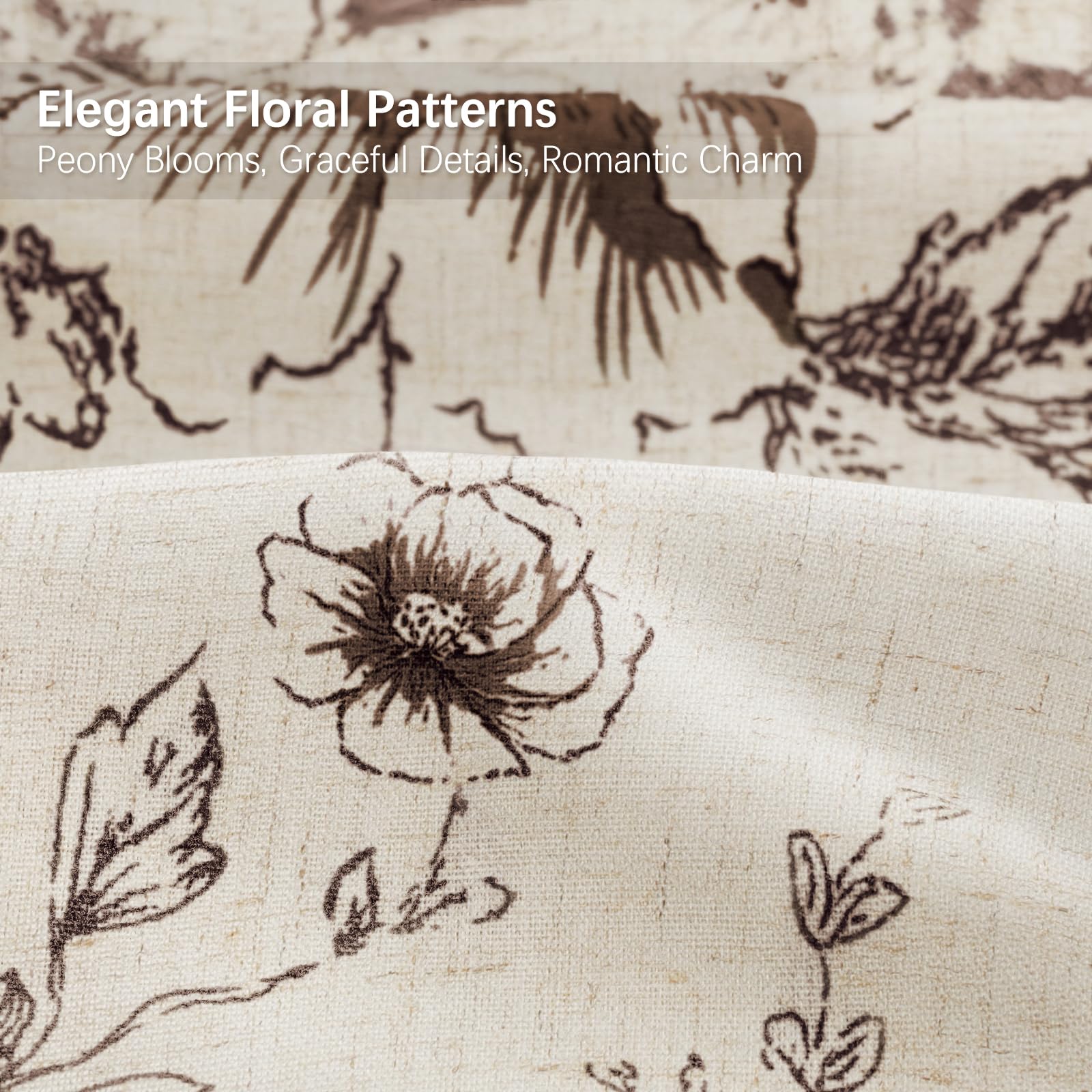 NDDYCU brown stamens detail enhances rustic bathroom ambiance.