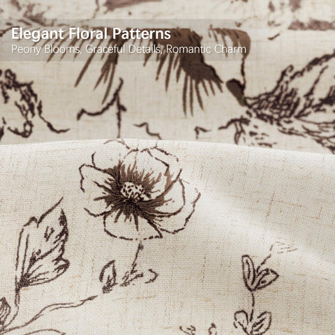 NDDYCU brown stamens detail enhances rustic bathroom ambiance.