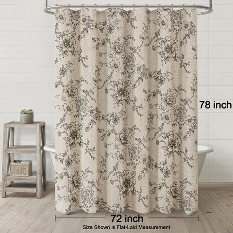 NDDYCU machine washable shower curtain stays easy-care after cold wash