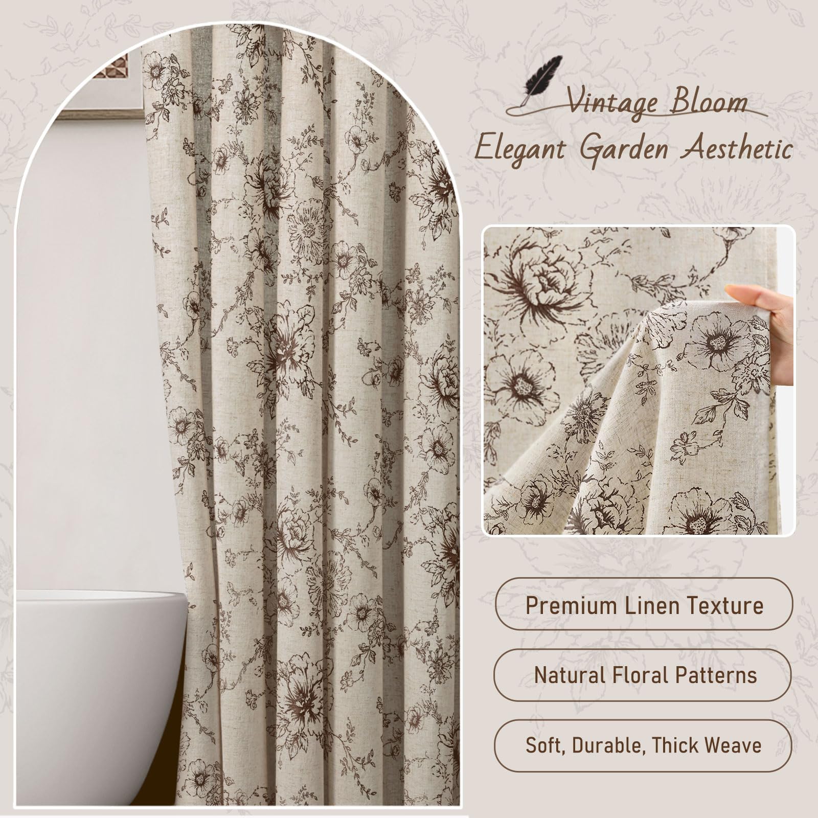 NDDYCU included rust-resistant grommets and white hooks for easy hanging.