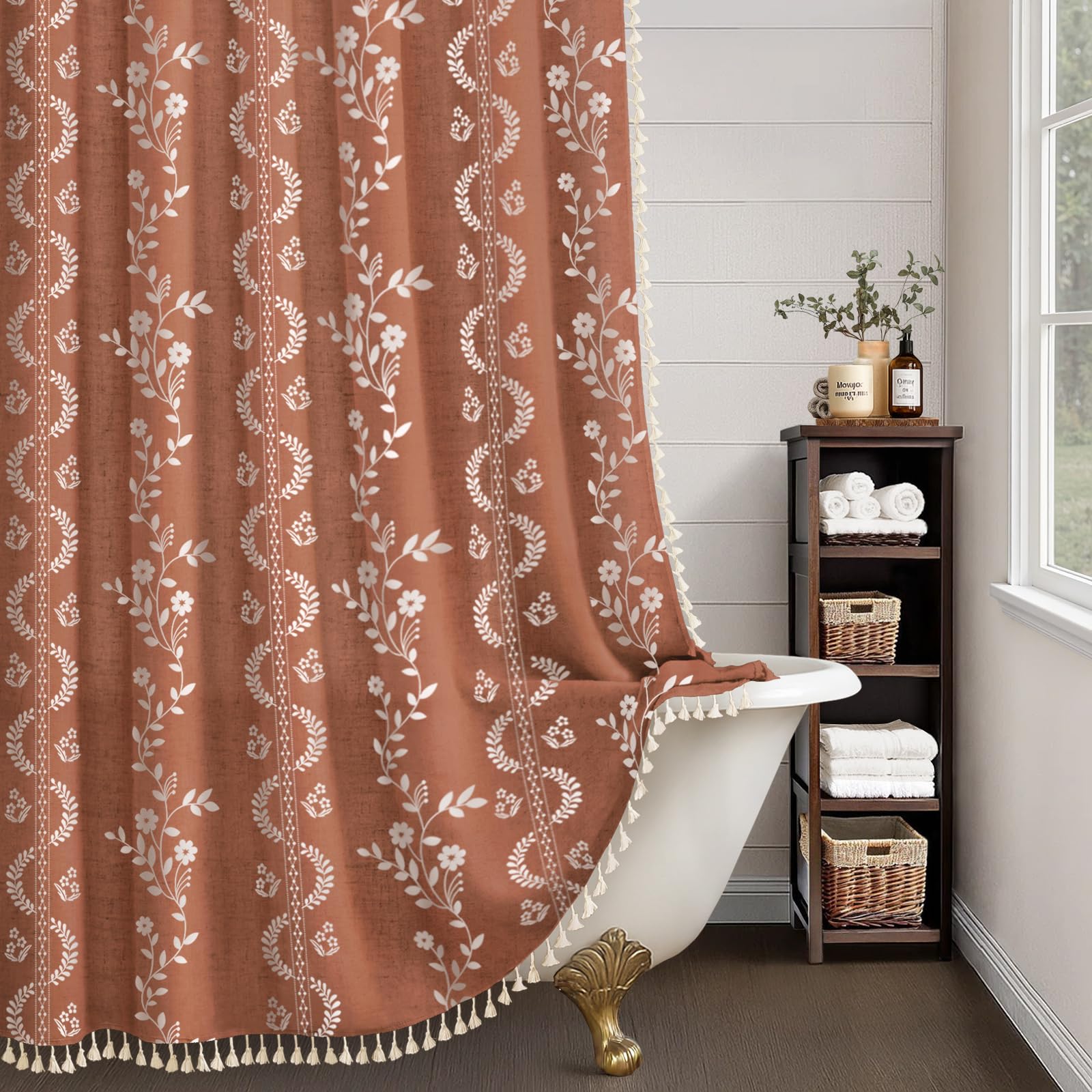 NDDYCU linen-blend-fabric offers soft touch and breathable privacy.
