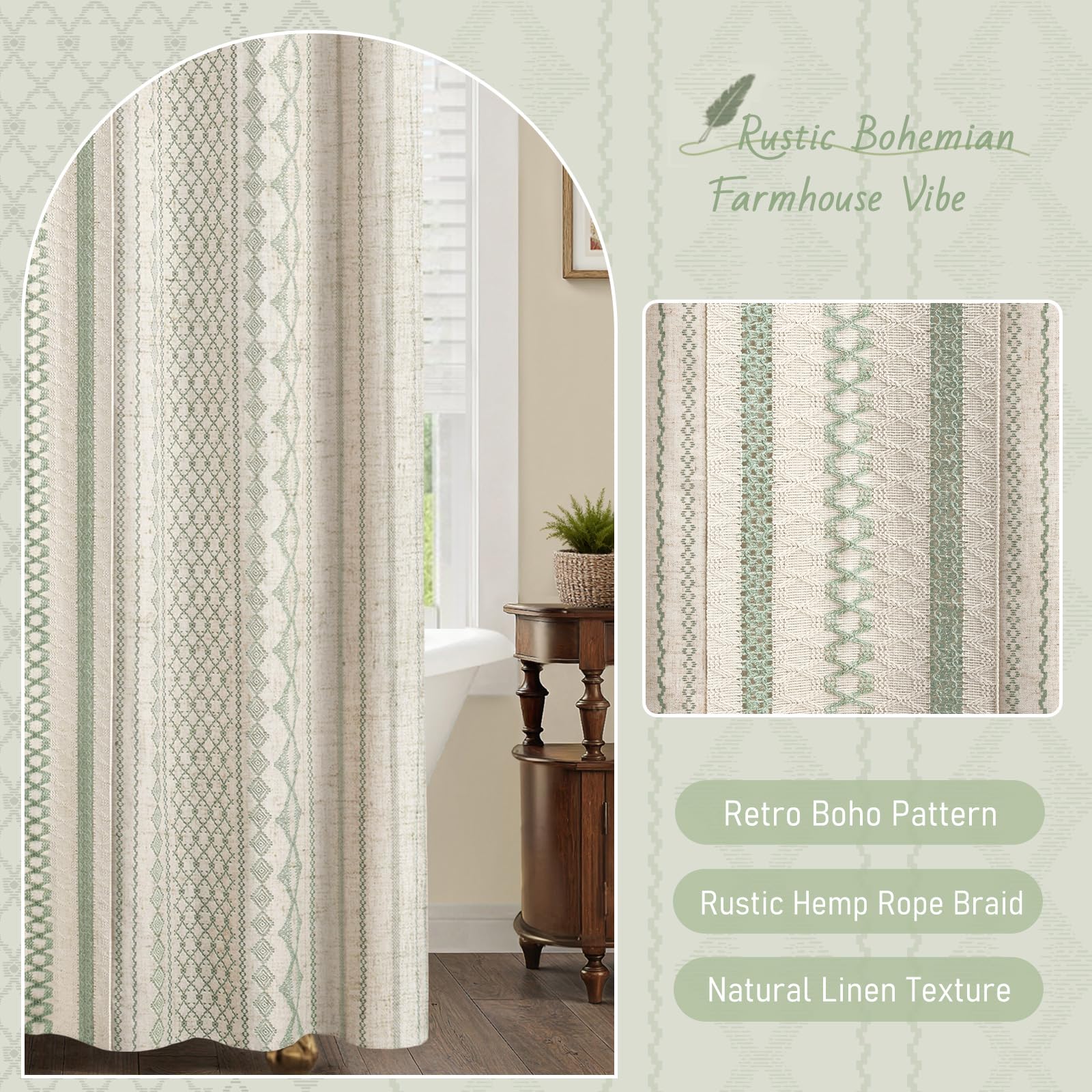 NDDYCU rustic farmhouse aesthetic complements natural wood and neutral towels.