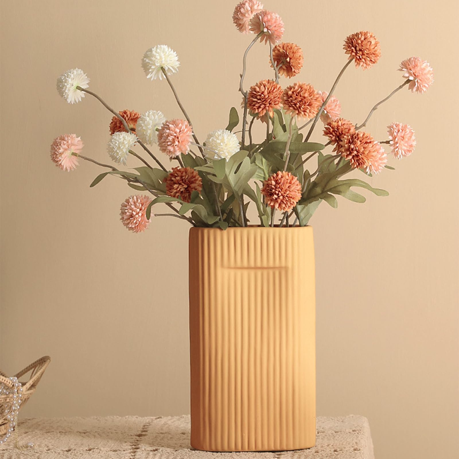 Neabuler faux chrysanthemum bouquet combo for seasonal decor.