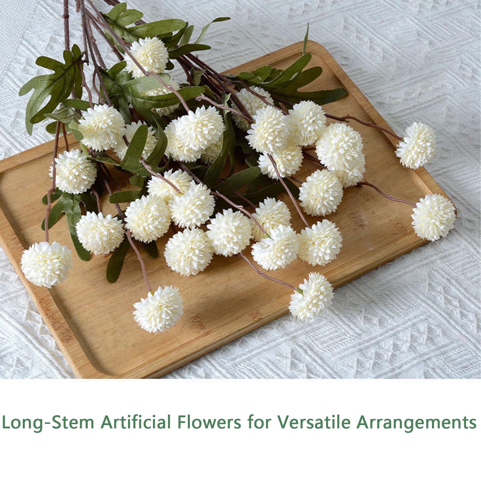 Neabuler long-stem kiku for tall vase centrepieces.