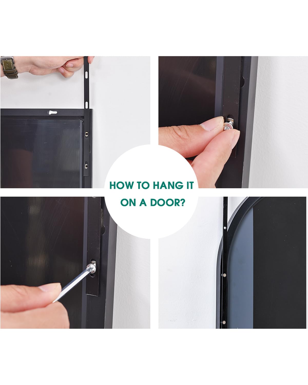 NEARBYSD tempered-glass safety mirror with shatter-proof film for peace of mind