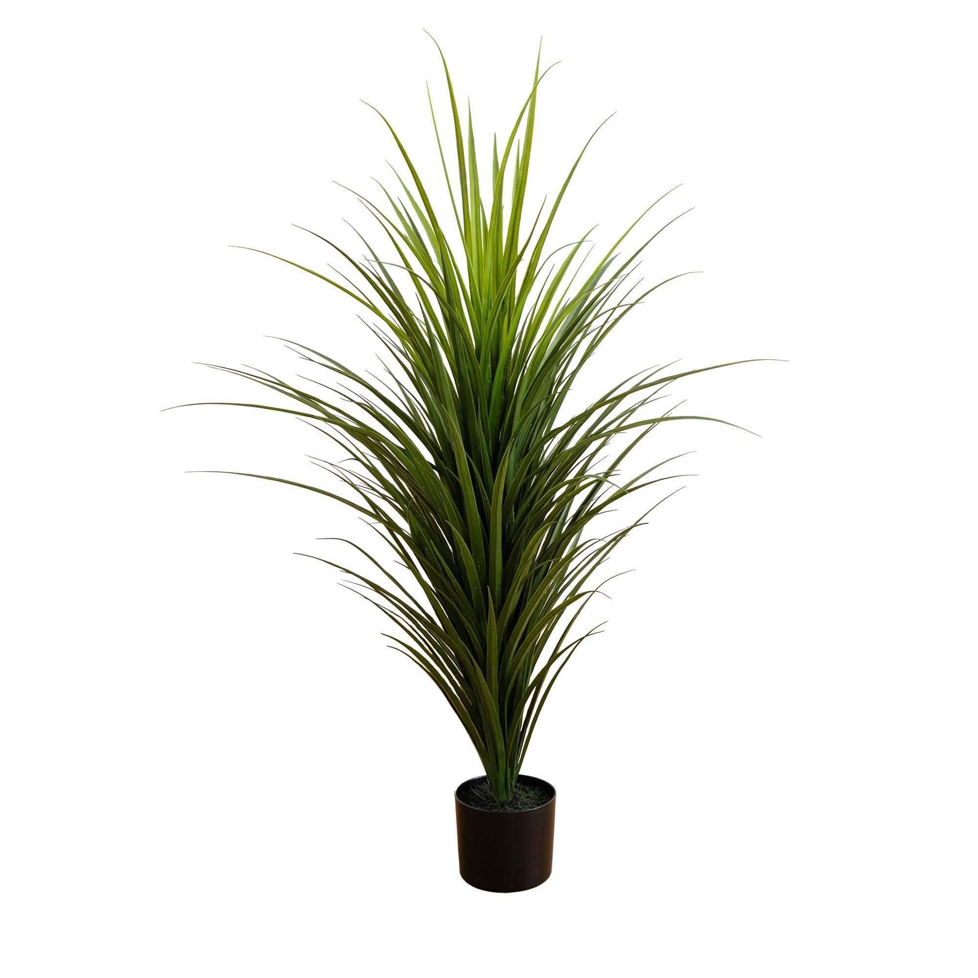 Nearly Natural 4ft artificial grass plant for outdoor display, UV resistant and vibrant.