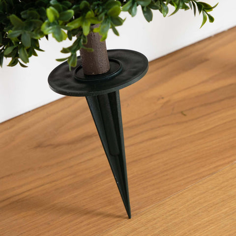 Nearly Natural lifelike boxwood greenery with minimal upkeep.