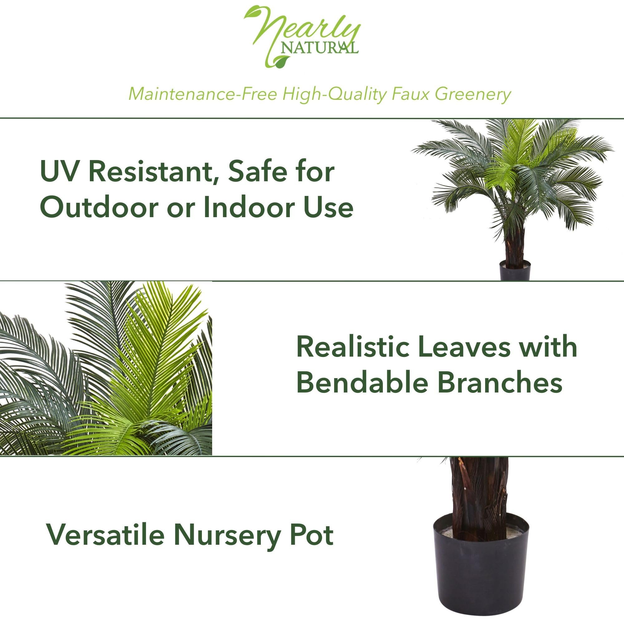UV-resistant Nearly Natural Cycas tree suitable for sunlit spaces.