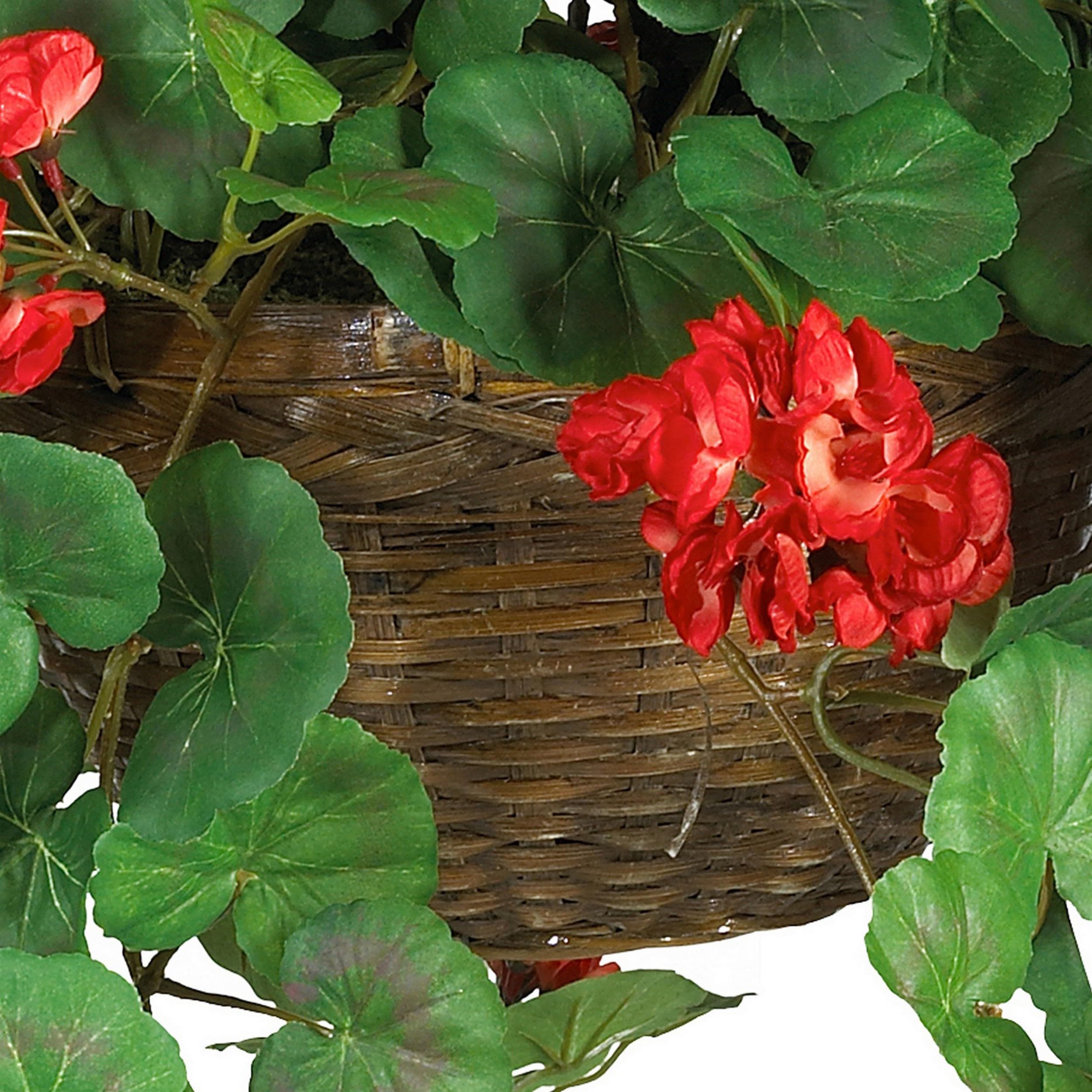 Nearly Natural geranium leaves detail for realistic foliage in any room.