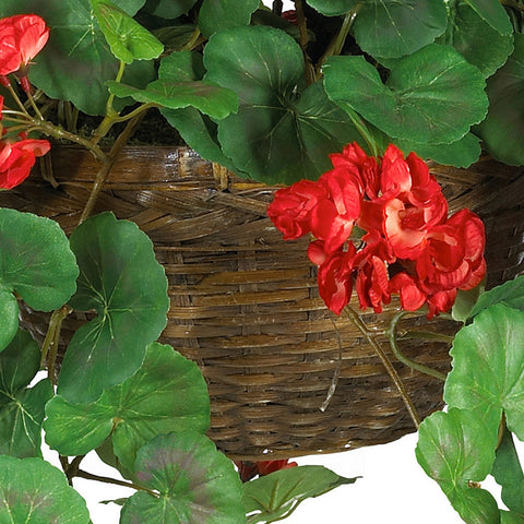 Nearly Natural geranium leaves detail for realistic foliage in any room.
