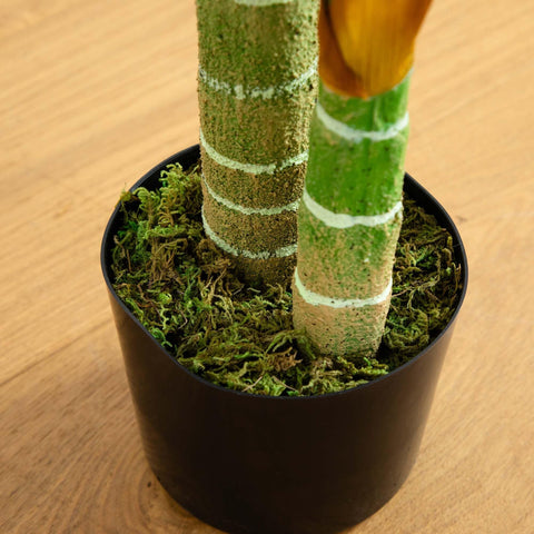 Durable polyester and plastic materials in Nearly Natural Golden Cane Palm