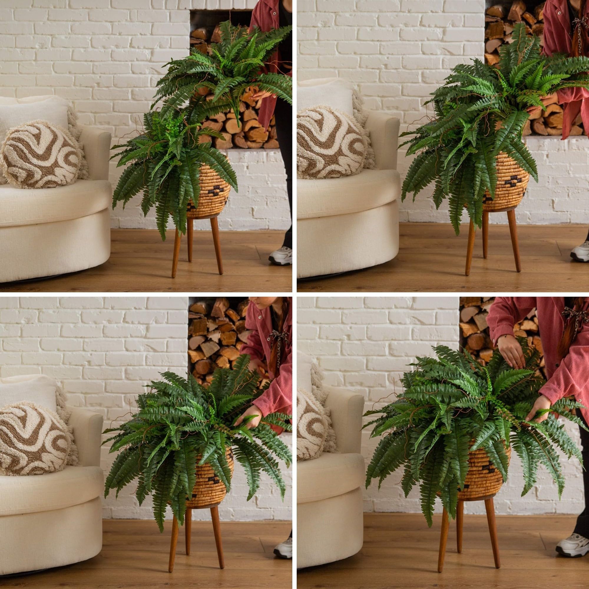 Nearly Natural lush evergreen leaves provide a full, realistic look year-round.