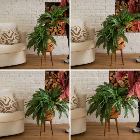 Nearly Natural lush evergreen leaves provide a full, realistic look year-round.