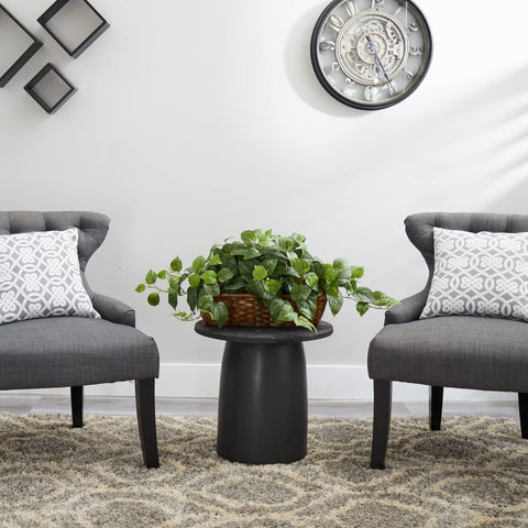 Nearly Natural 34in pothos ivy centerpiece for dining tables and entertaining.